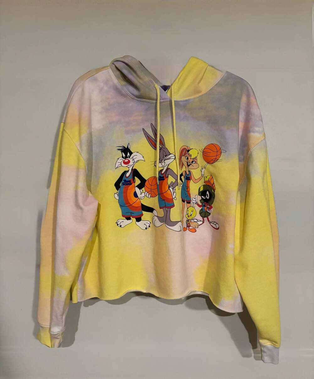 Space Jam A New Legacy Tune Squad Tie-Dye Cropped Hoodie